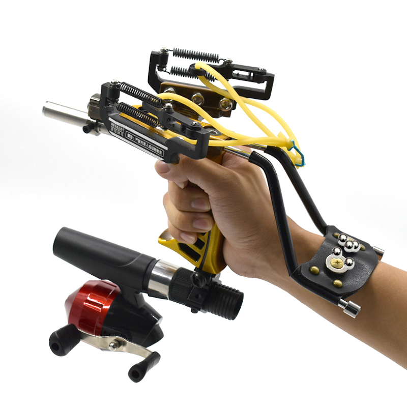 Outdoor Hunting Toys - Ketapel Logam Genggam Upgrade dengan Karet