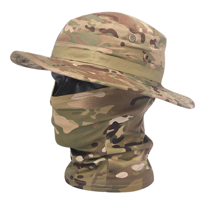 Outdoor Hunting Prints - Topi Kamuflase Boonie, topi Balaclava setelan