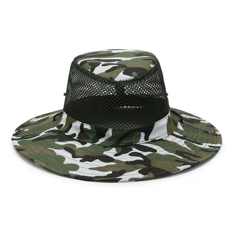 Outdoor Hunting Prints - Topi Ember Jaring Kamuflase Pelindung UV