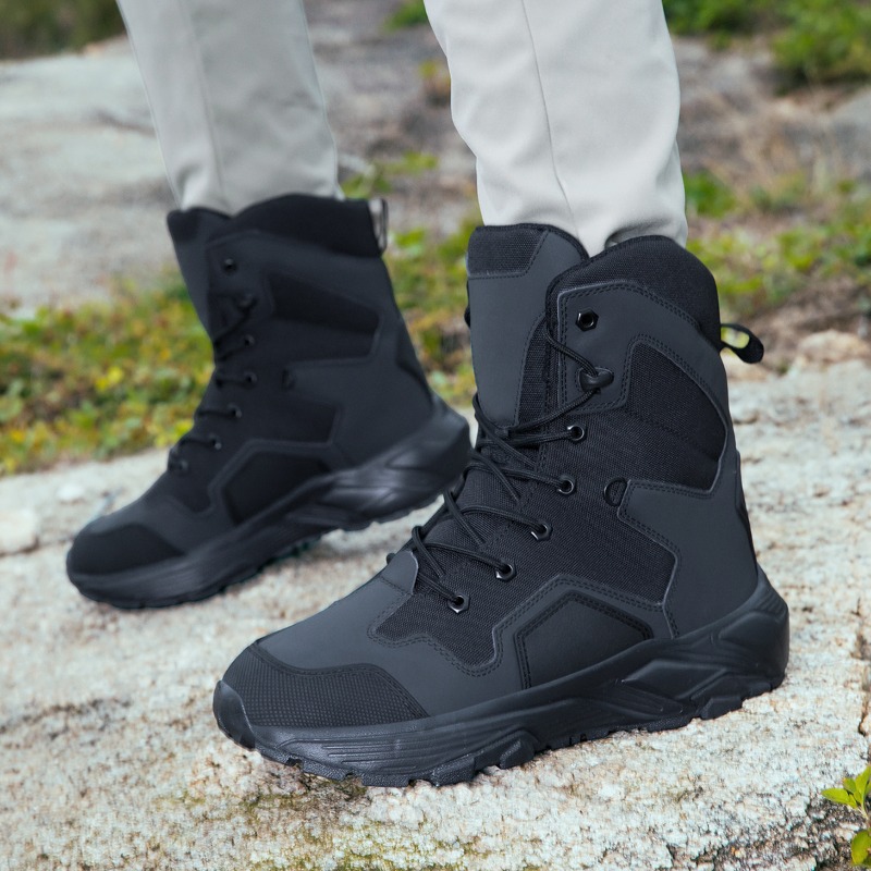 Wildman Hunting & Outdoor - Sepatu Taktis Pria Model Tali, Sepatu