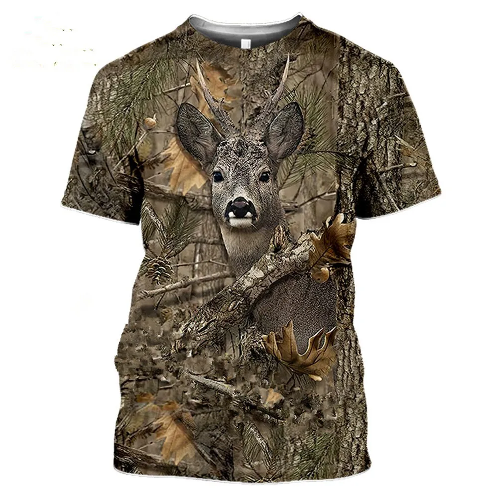 Outdoor Hunting Prints - Kaos Pria Cepat Kering Breatha Motif