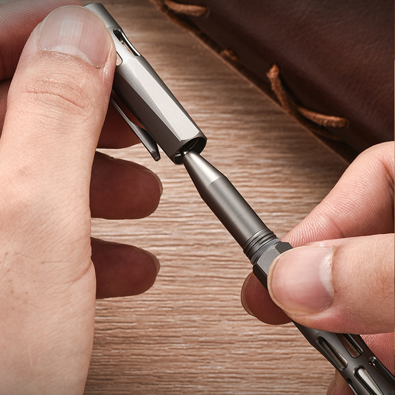 Pena Taktis Titanium dengan Pe - Tactical Pen Tool ulasan dan harga