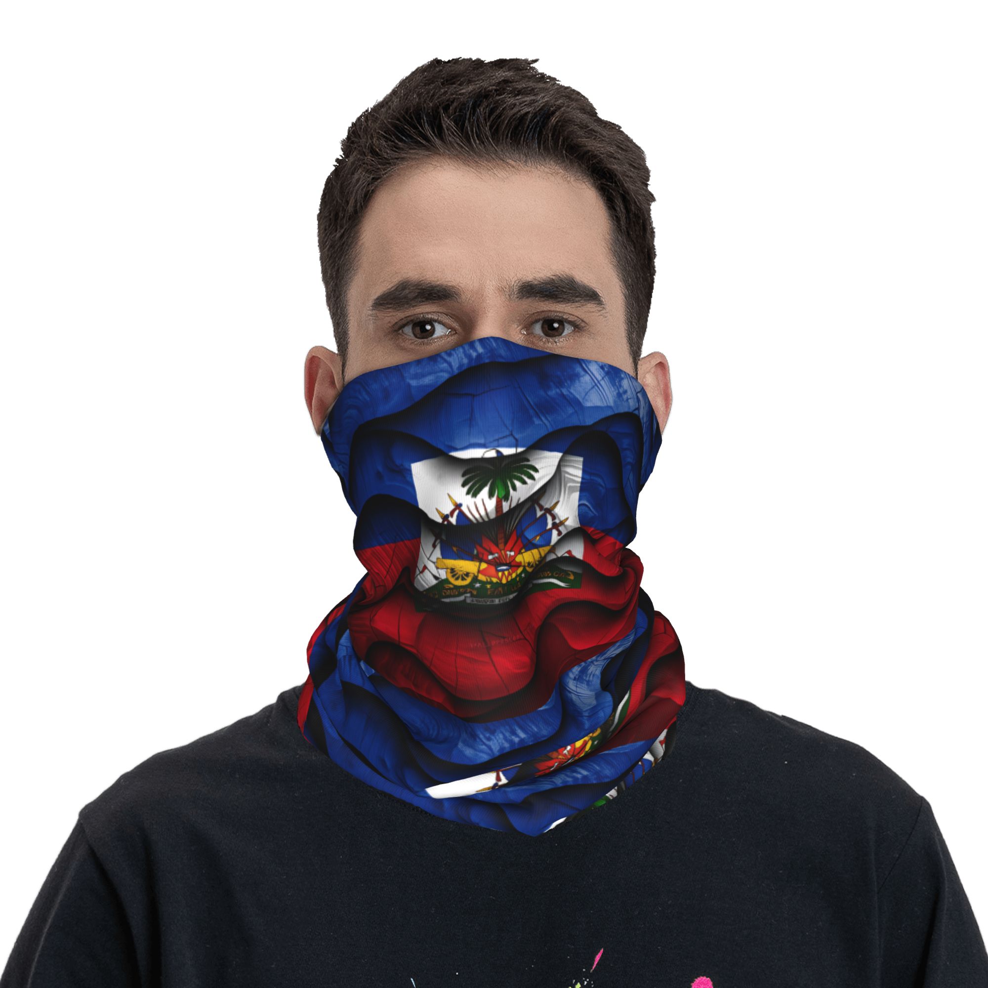 Balaclava Bendera Haiti Masker - Outdoor Hunting Prints ulasan dan harga